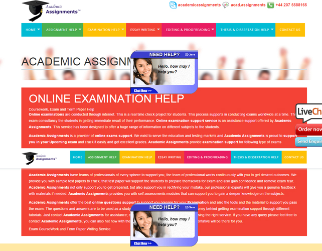 Assignment Help Website Design